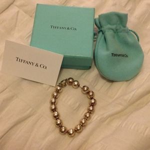 *SOLD* Tiffany & Co. sterling silver bead bracelet