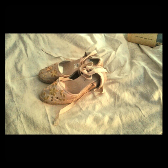 Beautiful cream colored espadrilles