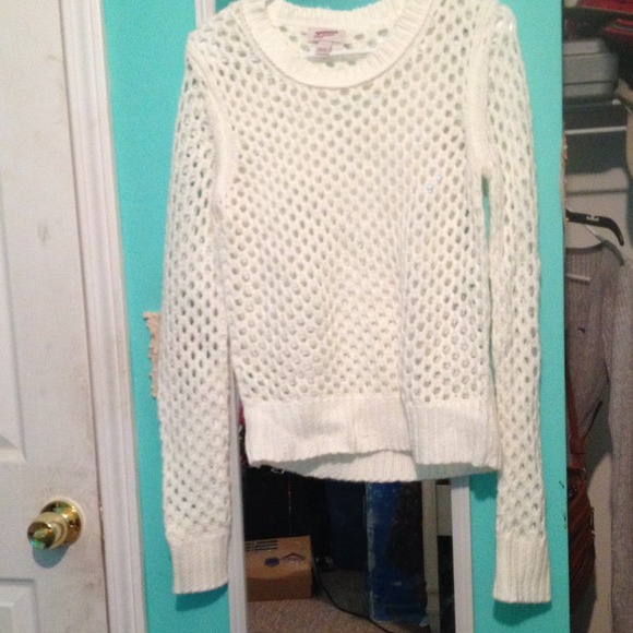 White Net Sweater