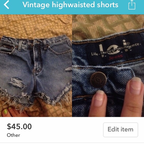 High waisted shorts