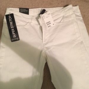 White "super stretch" jeans size 6 h&m