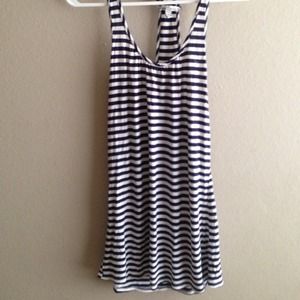 Navy blue striped shirt!