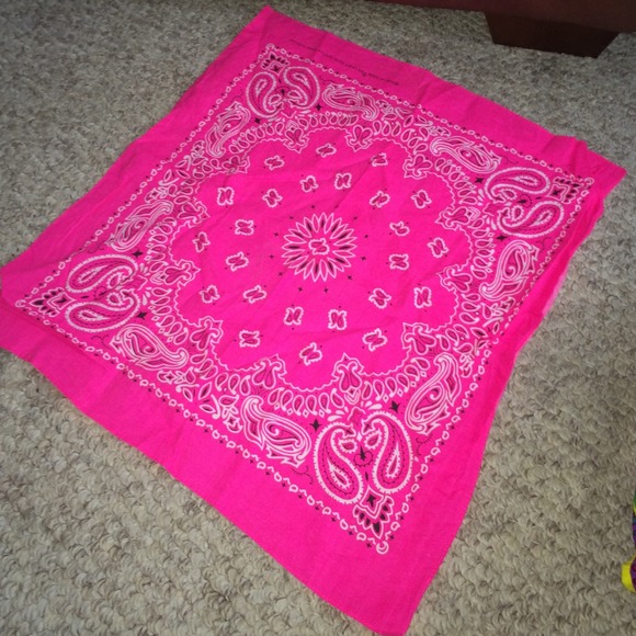 Accessories - 🚫SOLD Neon bright pink bandana
