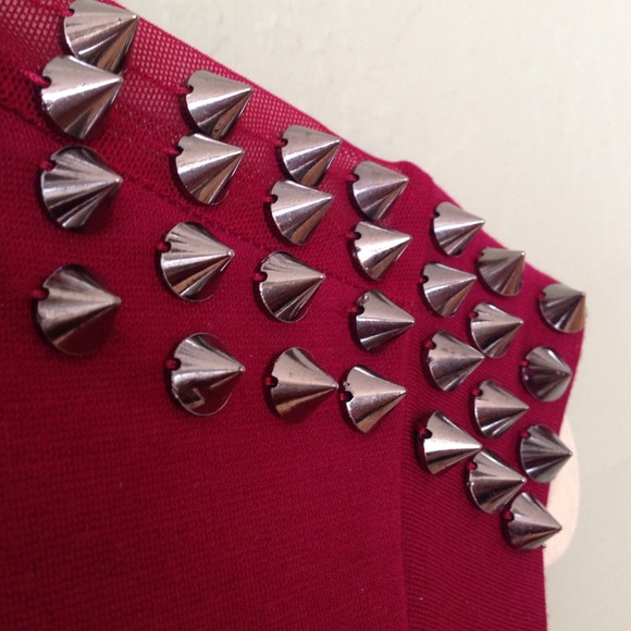 🚫Bundled🚫 Spiked Skater Dress With Mesh Inserts - Picture 2 of 4