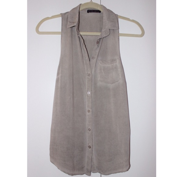Brandy Tan Collar Top