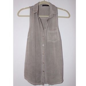 Brandy Tan Collar Top