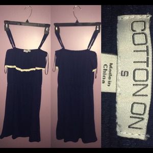 32" navy/lace dress