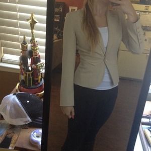 BEBE tan blazer!! PERFECT CONDITION