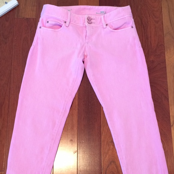 Lilly Pulitzer pink skinny mini zip jeans - size 2