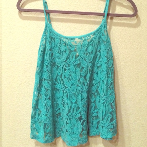 🚫SOLD🚫Teal lace top