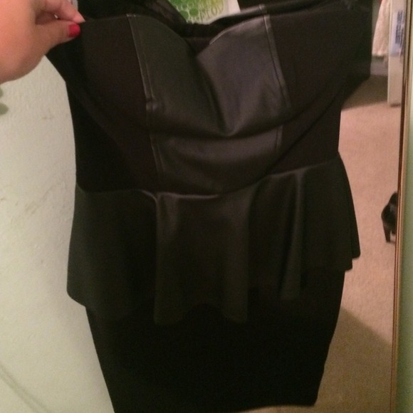 Black peplum dress size Small