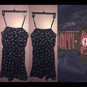 32" bird print dress