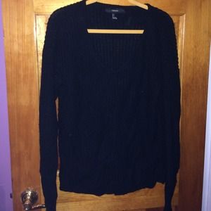 Black Forever21 Knit Sweater