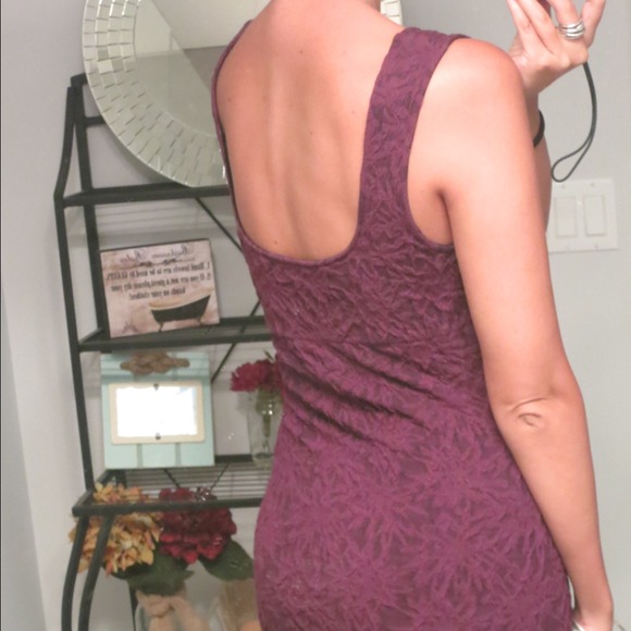 Free People form fitting purple dress - Picture 3 of 4
