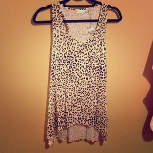 Mink Pink leopard tank xs NWT