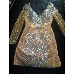 Rhinestone glitter dress