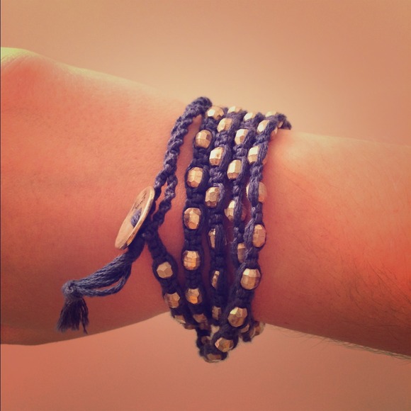 Chan luu navy wrap bracelet