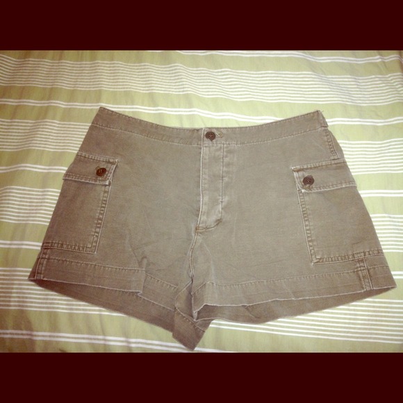 J. CREW drab green cargo shorts