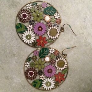 Floral earrings
