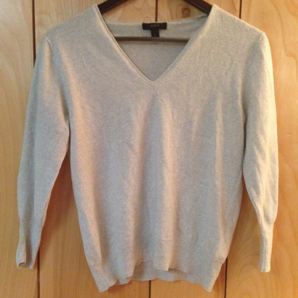 🔴SOLD🔴J.Crew Blue/Grey Cashmere Blend Sweater
