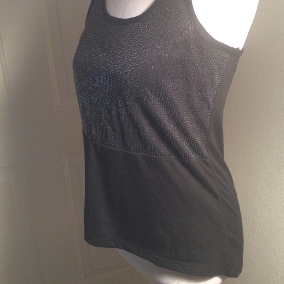 🌸Black Racer Back Sequin Front Top🌸 - Picture 3 of 3