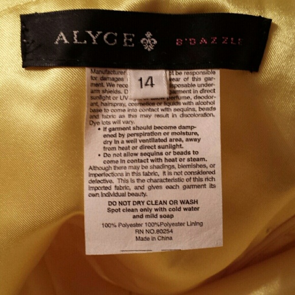Yellow chiffon bridesmaid dress or formal dress - Picture 3 of 4