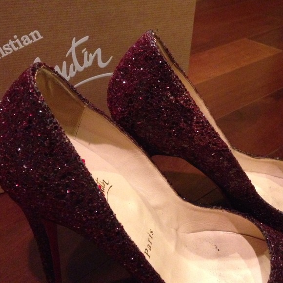 Sold!! Christian louboutins ruby peeptoe - Picture 2 of 4
