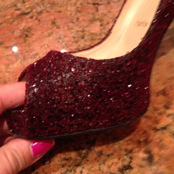 Sold!! Christian louboutins ruby peeptoe - Picture 4 of 4