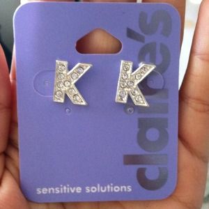 Letter K Earrings