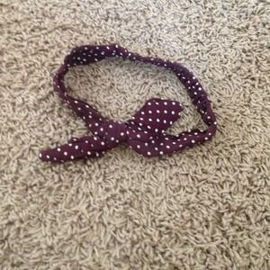 Brandy Melville red+ white polka for headband