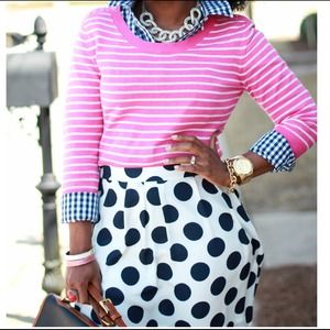 🌟REDUCED🌟J. Crew Big Polka Dot Skirt