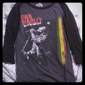 Bob marley baseball tee