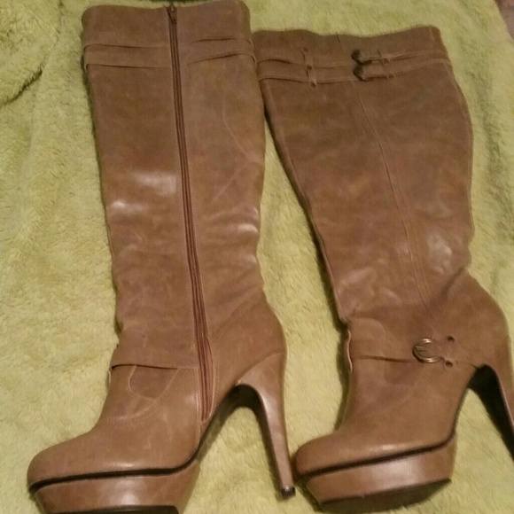 Knee high platform boots *Never worn*