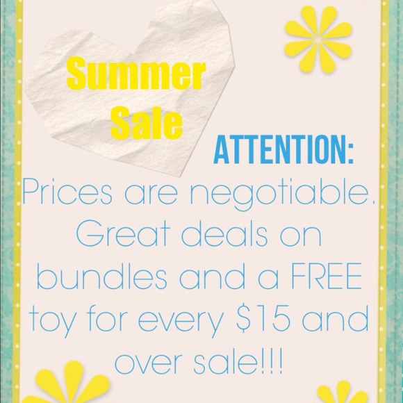 SUMMER SALE!!! BROWSE CLOSET FOR DEALS.
