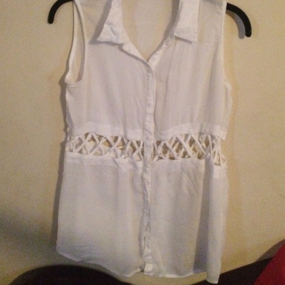 white button down