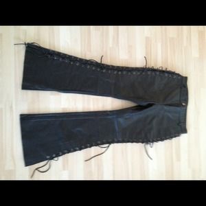 Size 6 Jamin Leather Lace Leather Pants