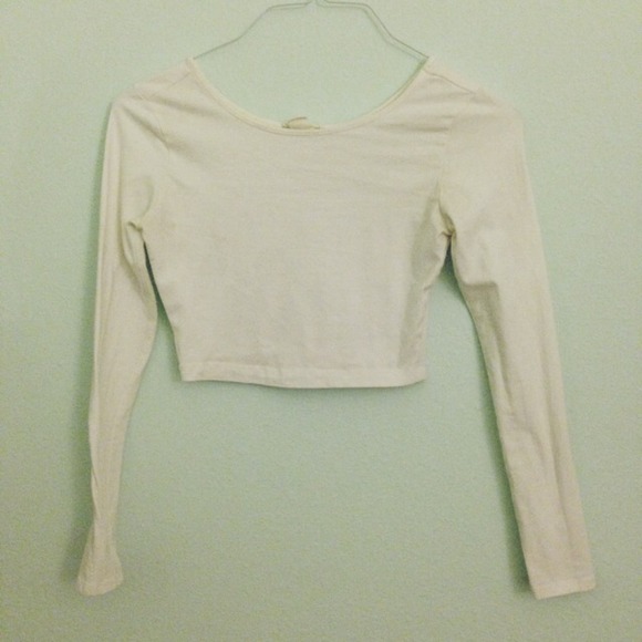 🚫TRADED🚫White long sleeve crop top