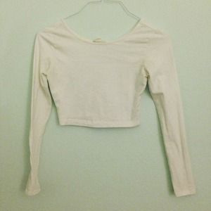 🚫TRADED🚫White long sleeve crop top