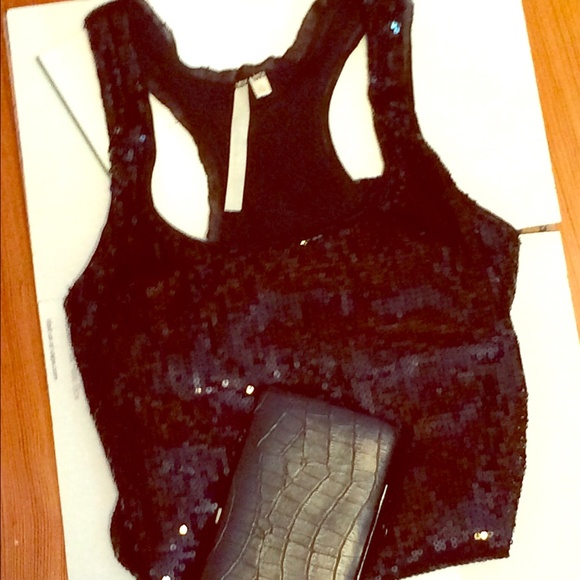 Chic Black Sequin tank Rachel Roy - Picture 6 of 6