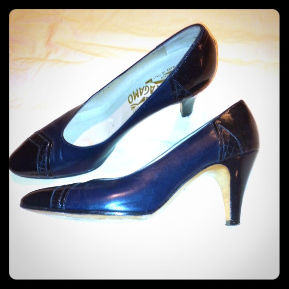 Bundle Navy and brown suede Ferragamo and ck boot