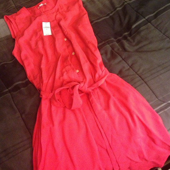Gap bright coral dress