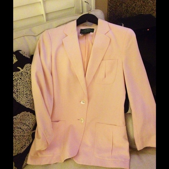 LN RL SILK SPRING BLAZER.BEAUTIFULLY TAILORED. JUST DRY CLEANED & PERFECT SHAPE - Picture 3 of 3