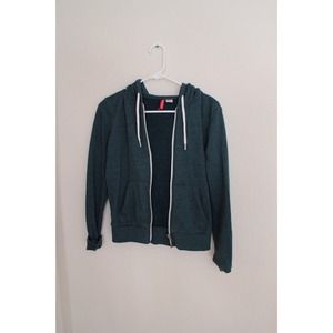 Forest green zip up hoodie