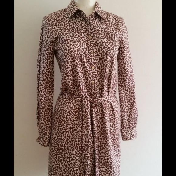 Diane Von Furstenberg Laney Brown White Dress