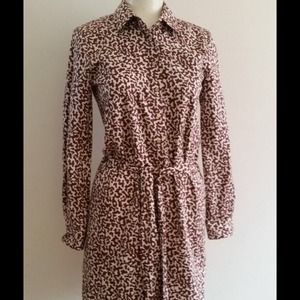 Diane Von Furstenberg Laney Brown White Dress