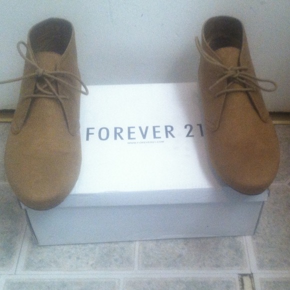 Tan ankle boots