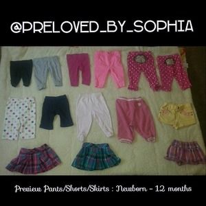 Baby skirts,pants,shorts