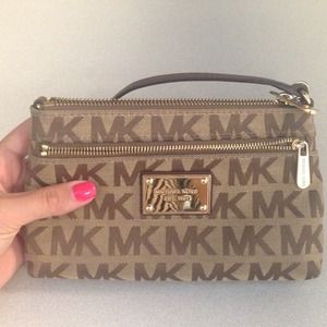 Michael Kors Monogram Wristlet