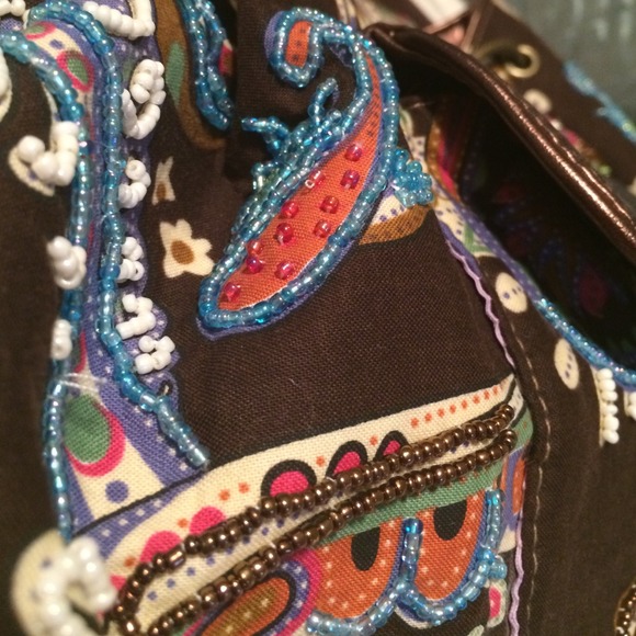 Maggie Barnes Paisley beaded Handbag - Picture 2 of 3