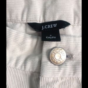 J crew cords city fit size 2 off white cream